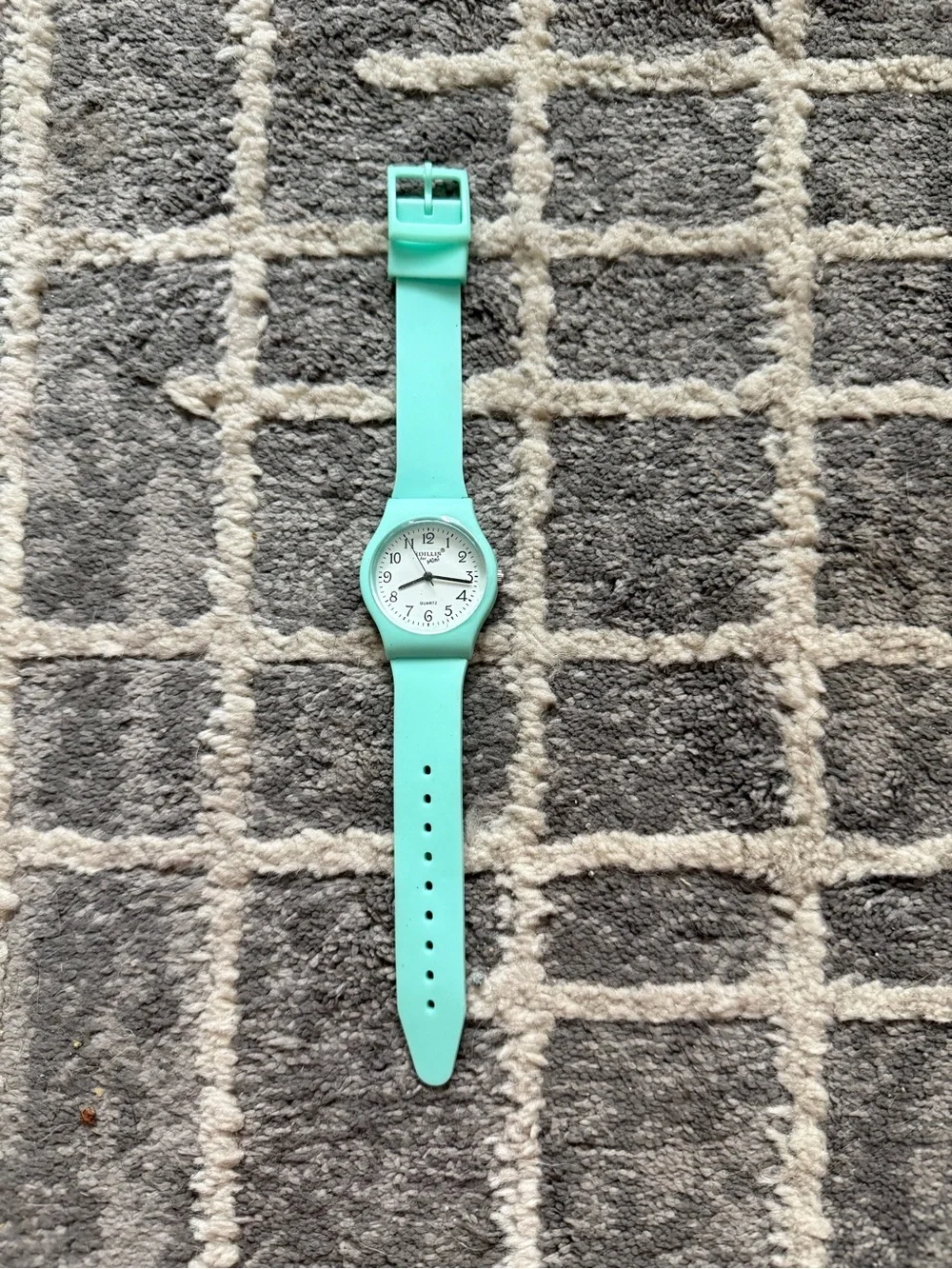 WIllis for Mini Mint Silicone Quartz Watch with White Dial
